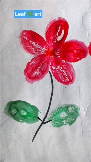 easy kids art leaf art #shorts #trending #viral #youtubeshorts #leafart #kidsart #howtodraw #kids