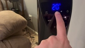 Athena Collection Oscillating Tower Fan with Remote, 38" Standing Cooling Fan Quiet Floor Fan with 3 Speeds, Portable Electric Bladeless Fan with 12H Timer for Bedroom, Living Room, Office, Black