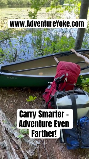 Carry Smarter - Adventure Even Farther! #esquifcanoe #hornbeckboats #portage #outdoors #swiftcanoe