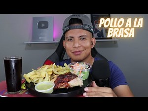 ASMR COMIENDO POLLO A LA BRASA PERUANO