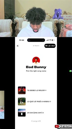 KeyStone Tries to Guess the Bad Bunny Song 🎶🔥
