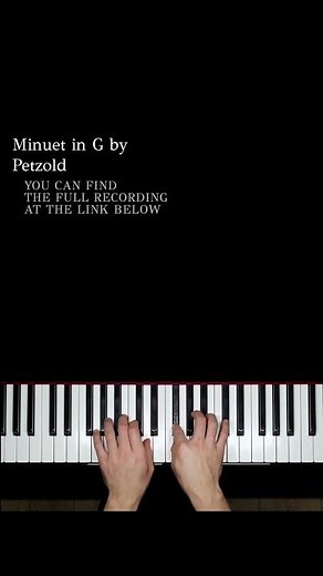 Bach Minuet in G - easy piano tutorial