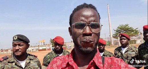 Military Uniform Formation Drill in Outdoor Setting