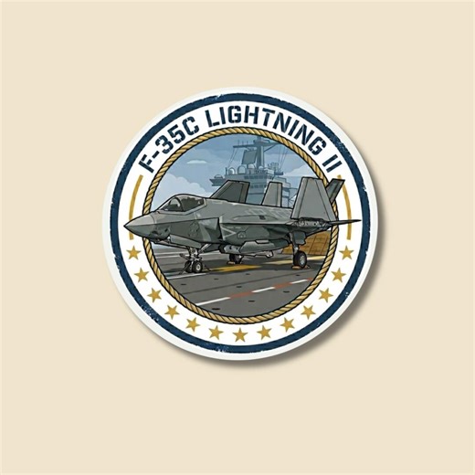 F35C Sticker - Glossy Aviation Decal - Military Sticker - Etsy