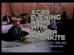 Walter Cronkite - Last Broadcast of the CBS Evening News - March 6, 1981