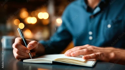 Person rotating a physical notebook with recovery codes toward a safe everything blurred except hands no readable text offline backup privacy account security home safe face