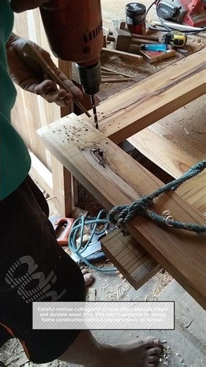 Hand Chisel Mortise Technique #carpentry #diywood #craft #woodworking #tools