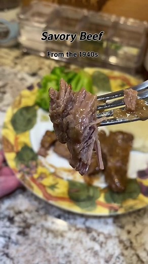 Vintage Savory Beef Recipe from the 1940s