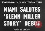January 21, 1954 – Miami Florida USA: Hollywood film star Jimmy Stewart arrives for the world premiere of his latest picture, 'The Glenn Miller Story' in Miami.