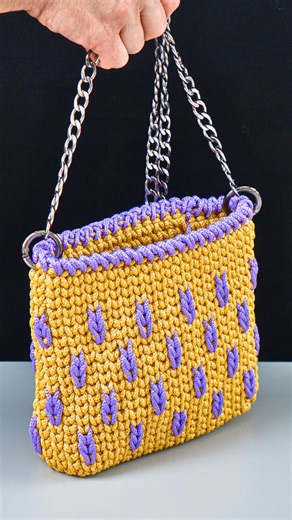 19K views · 154 reactions | Sac au crochet tunisien facile pour...