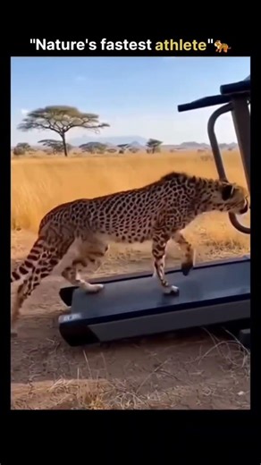 World’s Fastest Animal vs Treadmill 😳🐆 | Cheetah Speed Test