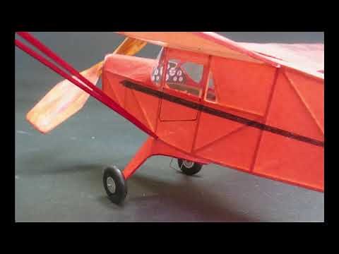 Construction and Flight of a 1939 Guillows Swallow rubber powered free flight model airplane.