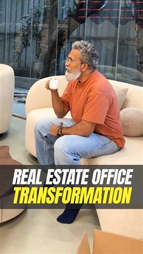 Real Estate Office Transformation | Office Interior Design 2026 | Focus Design Studio #shorts