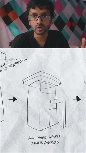 how to simplify any man-made object when drawing #drawing #art #arttips