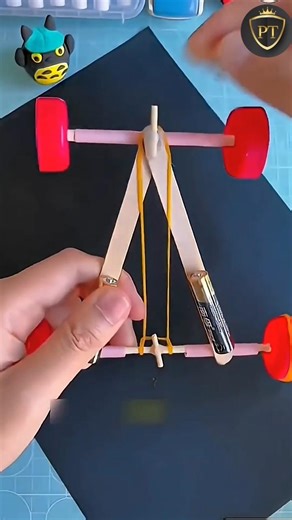 How to Make a Powerful Ice Cream Stick Car DIY Project | science project class 7th #shorts #viral