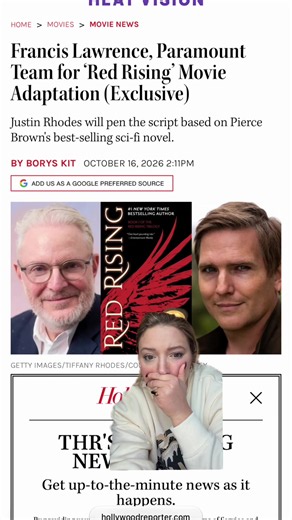 …am I new to this news or 🤪 #redrising #booktok #piercebrown #scifi #booktoscreen