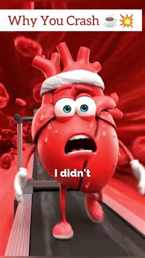 Why You Crash ☕️💥#funny #health #animation #education