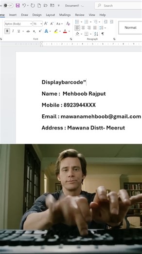 How to Create Qr Code in Ms Word 😱 | #computer #qrcode #msword #facebookviral #reelsfypシ #viral #Excel | successcomputermawana