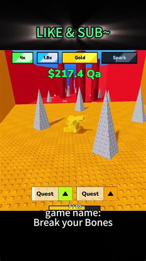 break u bones╰(*°▽°*)#roblox #funny #gaming #shorts #shortvideo #shortsvideo #easy #minigames #chill