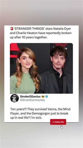 Did the Stranger Things Curse Strike? Natalia Dyer & Charlie Heaton Reportedly Split! 💔