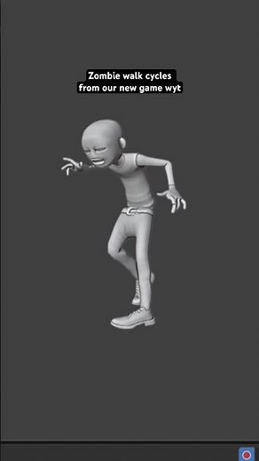 Animated these zombie walk run cycles from our new survival minigame #dropcult #blender #animation