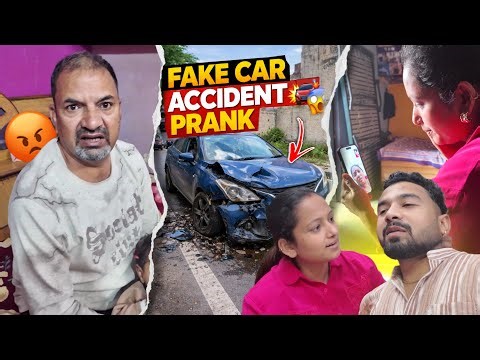 Fake car Crash prank on Saasu maa in video call 😁 || jeet thakur pranks #couplevlogs