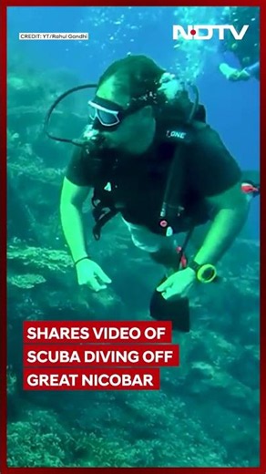 Rahul Gandhi Does Scuba Diving In Nicobar, Reveals This Big Secret