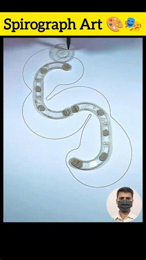 What Happens When TWO C's Form a PERFECT Spiral Pattern? #shorts #asmr #spirograph #satisfying #art