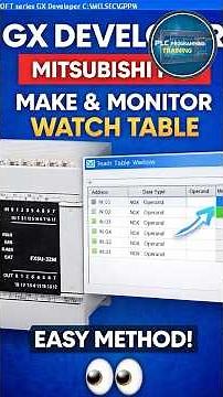 Mitsubishi PLC GX Developer | Watch Table Monitoring (Step-by-Step)