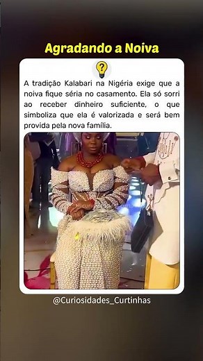 A noiva é paga para sorrir no casamento #curiosidades
