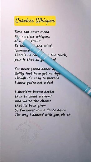 Sing Careless Whisper 🎶 Karaoke Lyrics | Classic English Sing Along