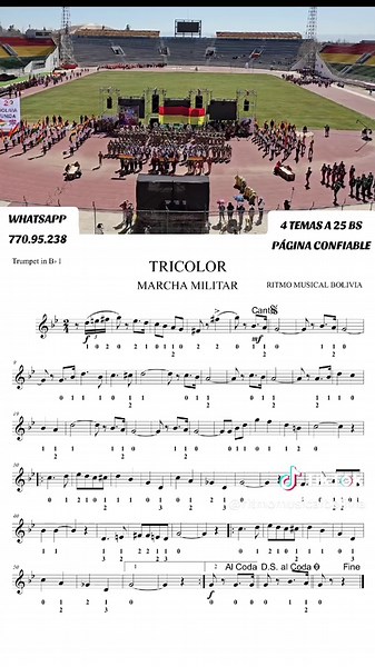 Tricolor Marcha Partitura: Descubre la Música Boliviana