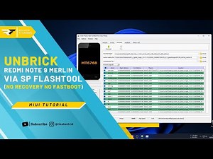 Unbrick Redmi Note 9 Merlin (No Recovery No Fastboot) via SP Flashtool - Miui Tutorial | Rice Tech