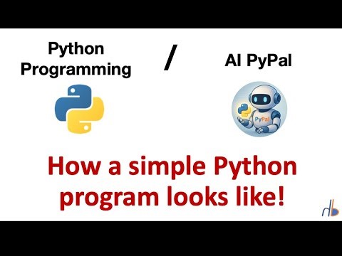 10. How a simple python program looks like