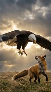 Fox Attacks a Mother Rabbit… but an Eagle’s Rescue Changes Everything 🦅 #shorts #wildlife
