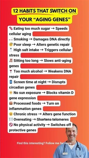 STOP AGING NOW! 😱 12 Habits Switching ON Your "Bad" Genes
