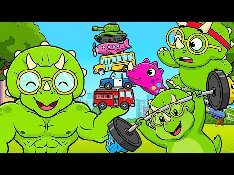 Never Give Up! The Dinosaur Trains to Save the City | Dinosaur Cartoon | Dinosaur For Kids