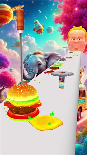 Can I Make the Biggest XXL Sandwich? 🥪🤯 3D Game Challenge #shorts #gaming #youtubeshorts #games