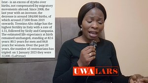 Low birth rate and increase of d€@th rate in Italy the population is reducing. | Uwalars