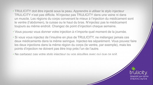 Eli Lilly Trulicity Patient Injection Video FR
