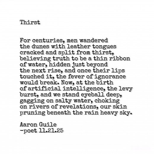 Thirst: A Poem about Truth #poetry #poet #poem #truth | Aaron Guile