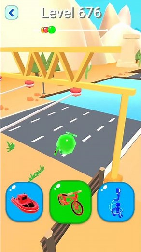 Shape-Shifting 2 GAMEPLAY Level No #676 Walkthrough - New Update Car Racing #Shorts #ShapeShifting