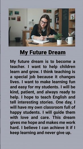 My Future Dream Story | Easy English Reading for Beginners