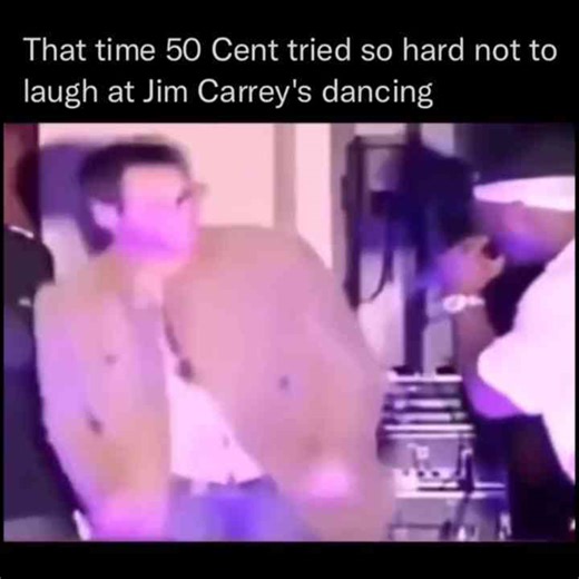 50 Cent Trying Not To Laugh At Jim Carrey