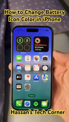 How To Change Your Iphone Battery Icon Color In Under 60 Seconds! #iphone #iphonebattery