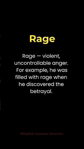 Rage | English Vocabulary | #english #vocabulary #shorts