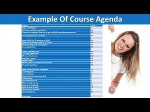 Trainers training - Course Agenda