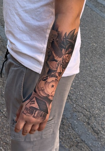 Half Sleeve 360 Tattoo in Progress by Soky