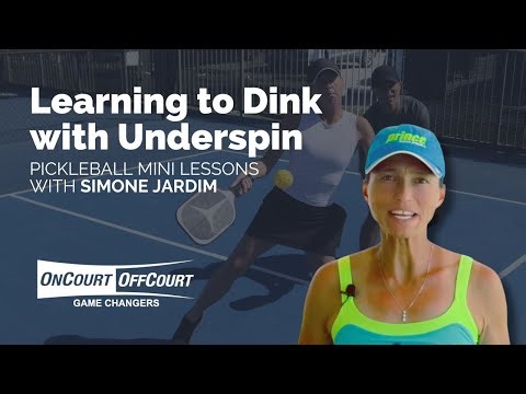 Learning to Dink with Underspin - Pickleball Mini Lesson with Simone Jardim
