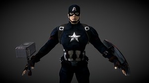 Captain America Endgame - 3D model by Alesuav (@Alesuav2001)